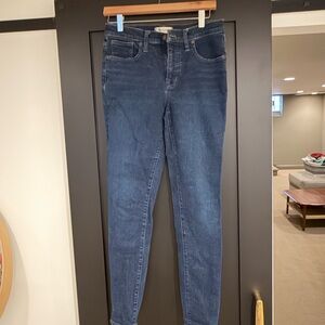 Madewell Dark Blue 9” Mid-Rise Skinny Jeans - 29T